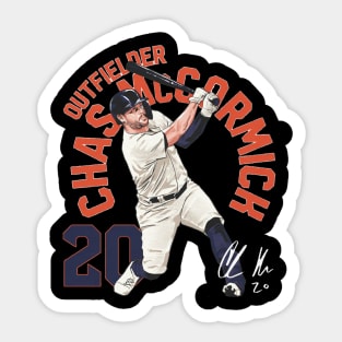 Chas McCormick Houston Name Arc Sticker